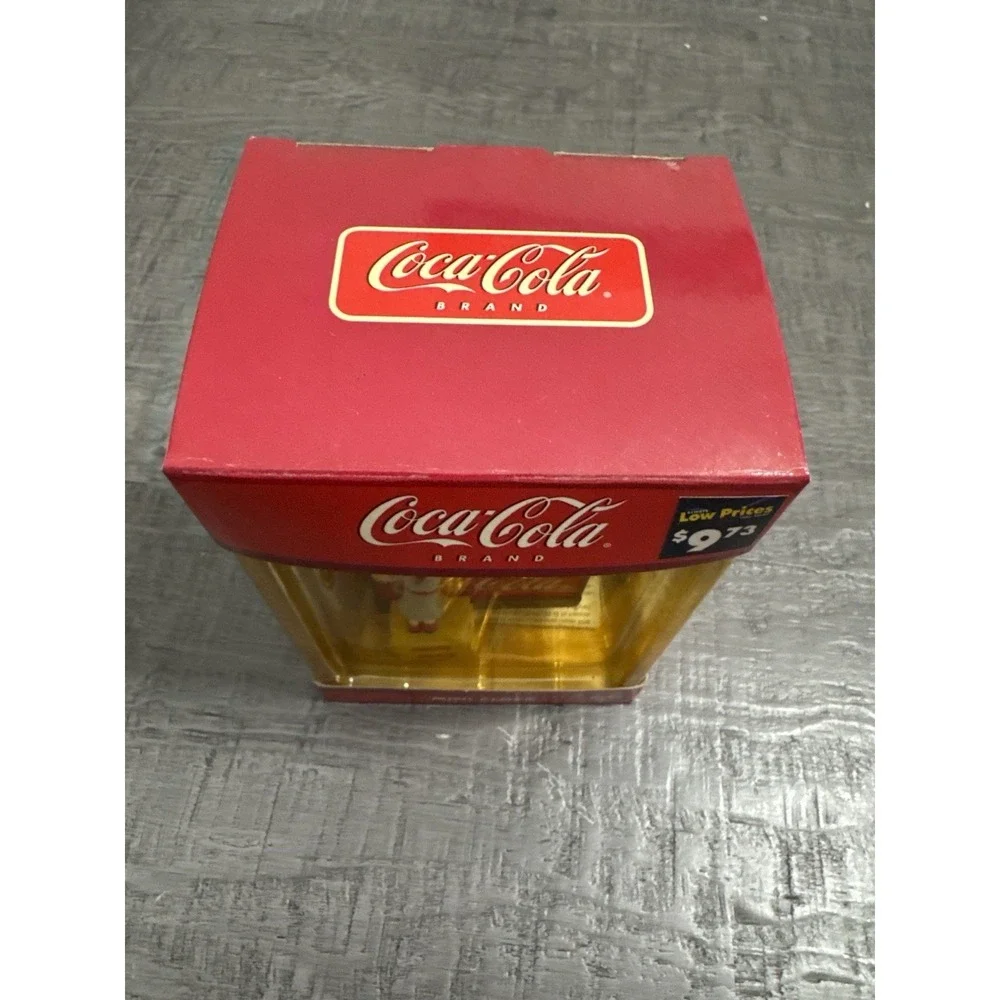 VTG‎ 2003 Coca-Cola Mini Clock Girl at Soda Fountain Scene MZ Berger CCM102 Box